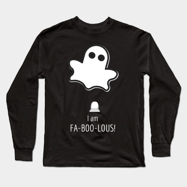 Cute Ghost is Fabulous, nay Faboolous Long Sleeve T-Shirt by Uwaki